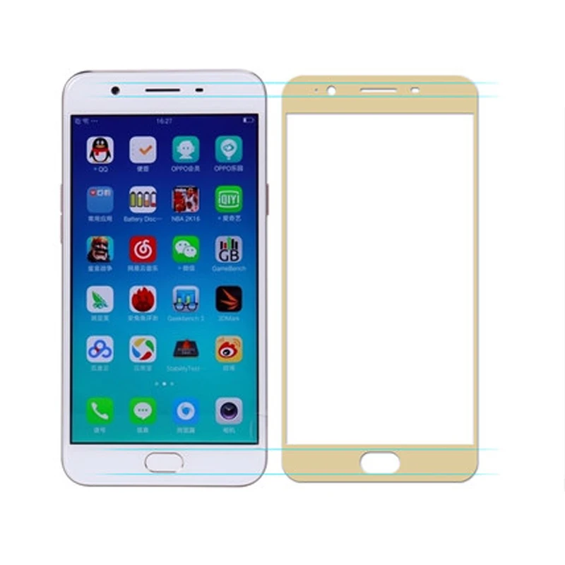 Закаленное стекло для OPPO F1S полное покрытие 9H Взрывозащищенный экран протектор F