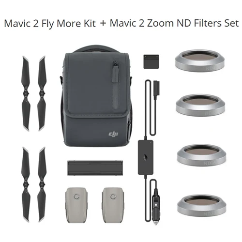 Kit M2Z Filters DJI Mavic 2 Fly More Kit несколько интеллектуальных батарей для более длительного полета Совместимость с Mavic 2 Pro и Mavic 2 Zoom - Цвет: Kit M2Z Filters