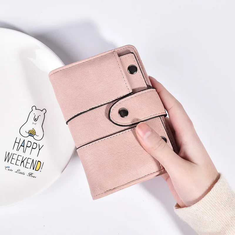 Модные небольшой женский кошелёк Короткие Кошелек для женщин дамы карты сумка