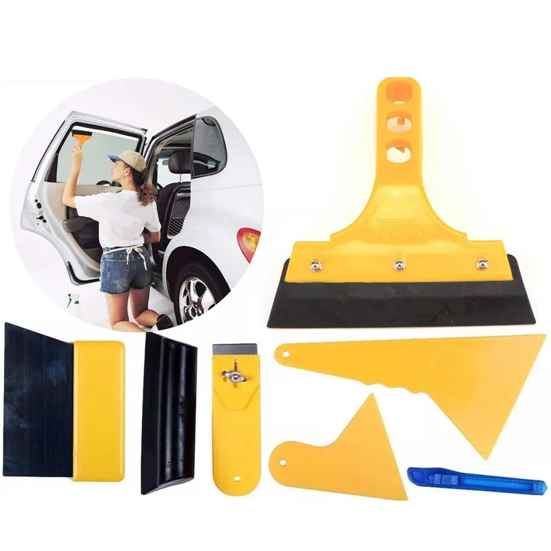 

7pcs Tint Tool Car Window Film Tools Kit Windshield Knife Tool For Window Tint Scraper Squeegee Auto Film Tinting Installation