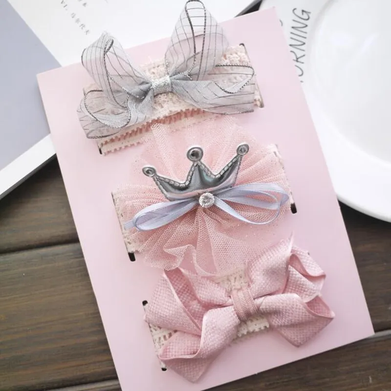 Комплект из 3 предметов головная повязка для девочек с цветочным принтом