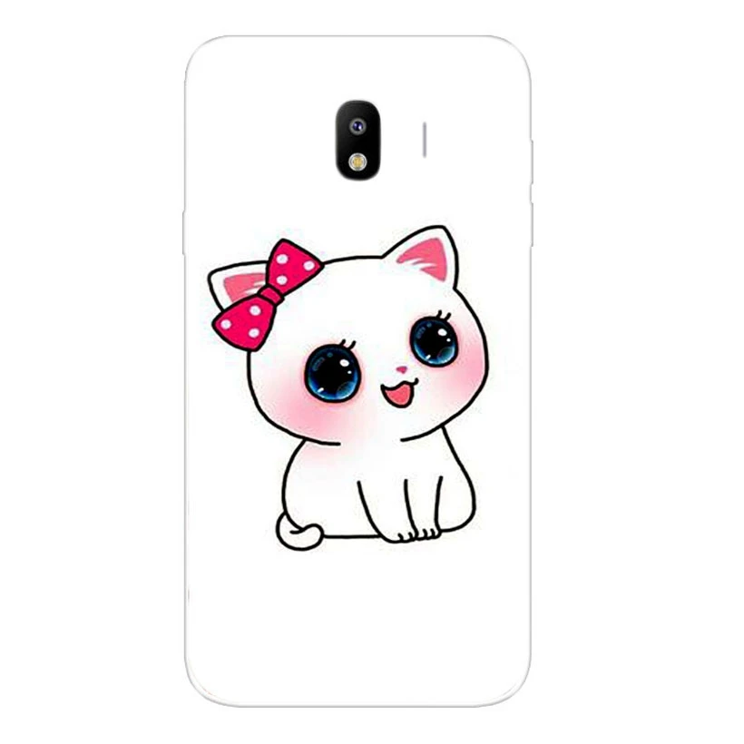 Мягкий ТПУ чехол для Samsung Galaxy J1 J2 prime J3 J4 J5 J6 J7 2016 2017 2018 силиконовый с рисунком