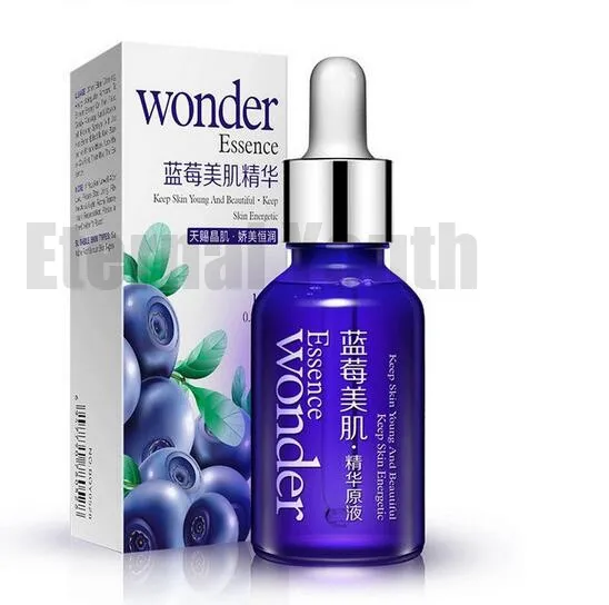 

18pcs Ageless Blueberry Essence Acid Facial Liquid Lifting Firming Moisturizing Shrink Pores Anti-wrinkle Elite Fluid 15ml