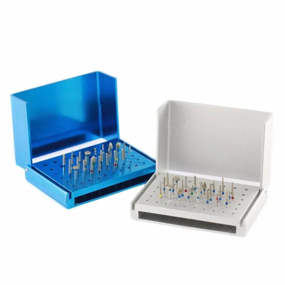 

Newly 1 Pc 58 Holes Dental Bur Holder Stand Autoclave Disinfection Box Case XSD88