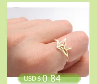 yiustar Simple Deer Antler ring women Animal women finger rings party gift