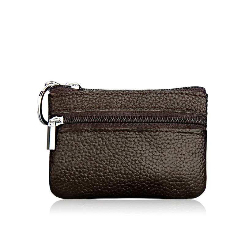 Первый слой воловьей кожи кожаный чехол для карты кошелек/кошелек монет с