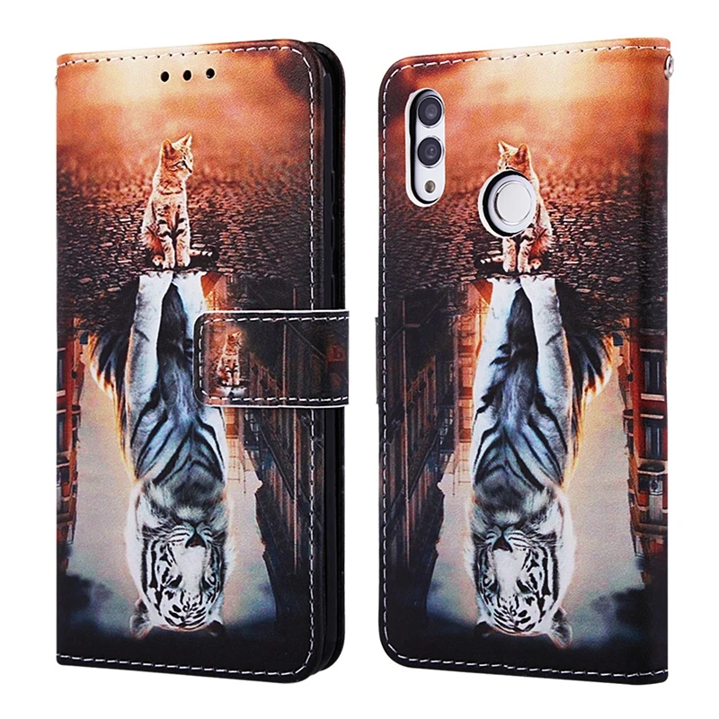Кожаный чехол книжка для Huawei P Smart 2019 кожаный магнитный кошелек телефона чехол|Чехлы-портмоне| |
