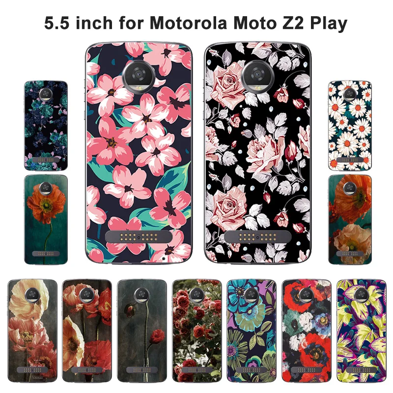 Чехлы для Motorola Moto Z2 Play чехол 5 дюйма силиконовый из ТПУ XT1710 изысканный рисунок Z (2