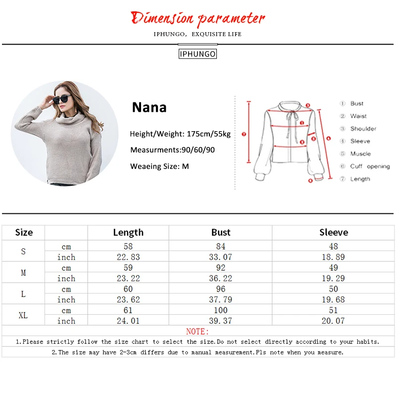 2018 Spring Khaki Turtleneck Sweater Loose Knitted Tops Pullovers Jersey Mujer Jumpers Pull Femme Hiver IPHUNGO | Женская одежда