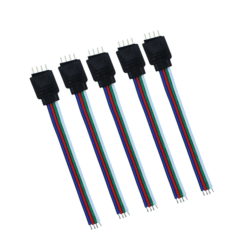 10 см 15 4 контактный разъем RGB для светодиодной ленты 3528/5050 RGB|rgb connector|rgb wire cablergb cable |