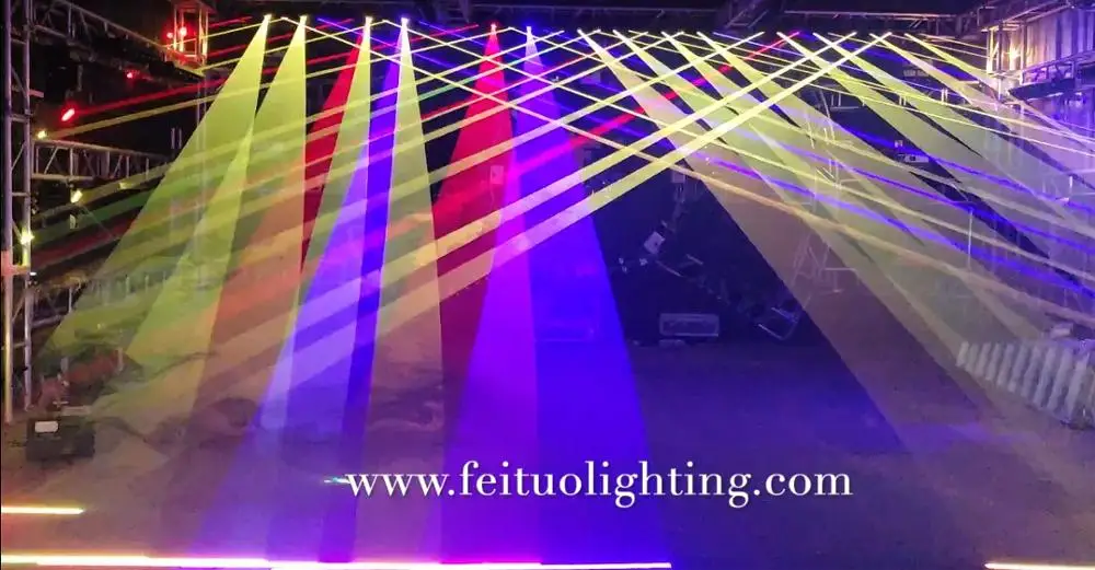 Новый 6 головок лазерный луч бар светильник DMX Лазерная движущаяся головка Вт RGB