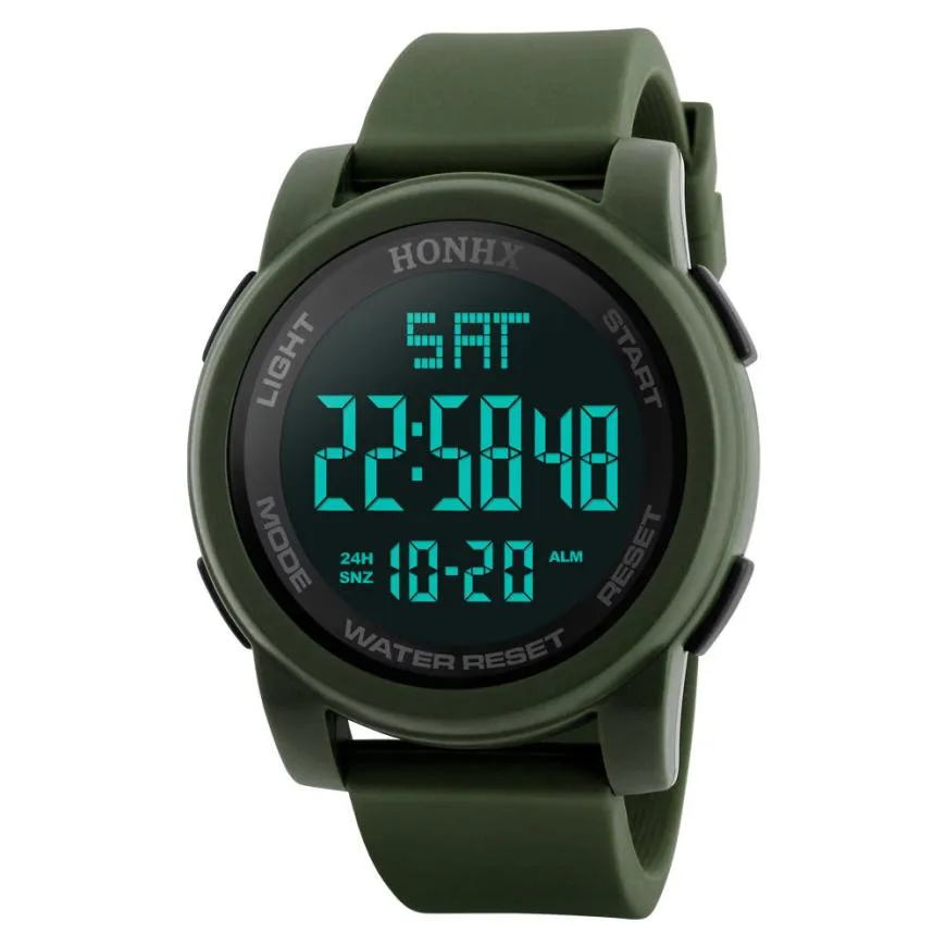 Светодиодные часы Timezone #402 спортивные мужские модные водонепроницаемые цифровые