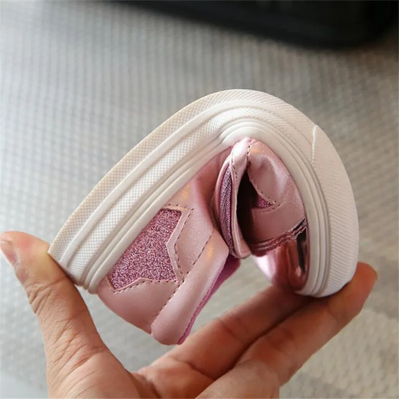 Retail 2021new fashion children's shoes girl beautiful star casual flat size 26-36 | Детская одежда и обувь