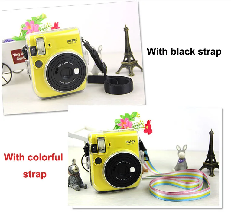 Fujifilm Instax Прозрачный чехол для камеры ПВХ прозрачный ремешок защитная сумка на