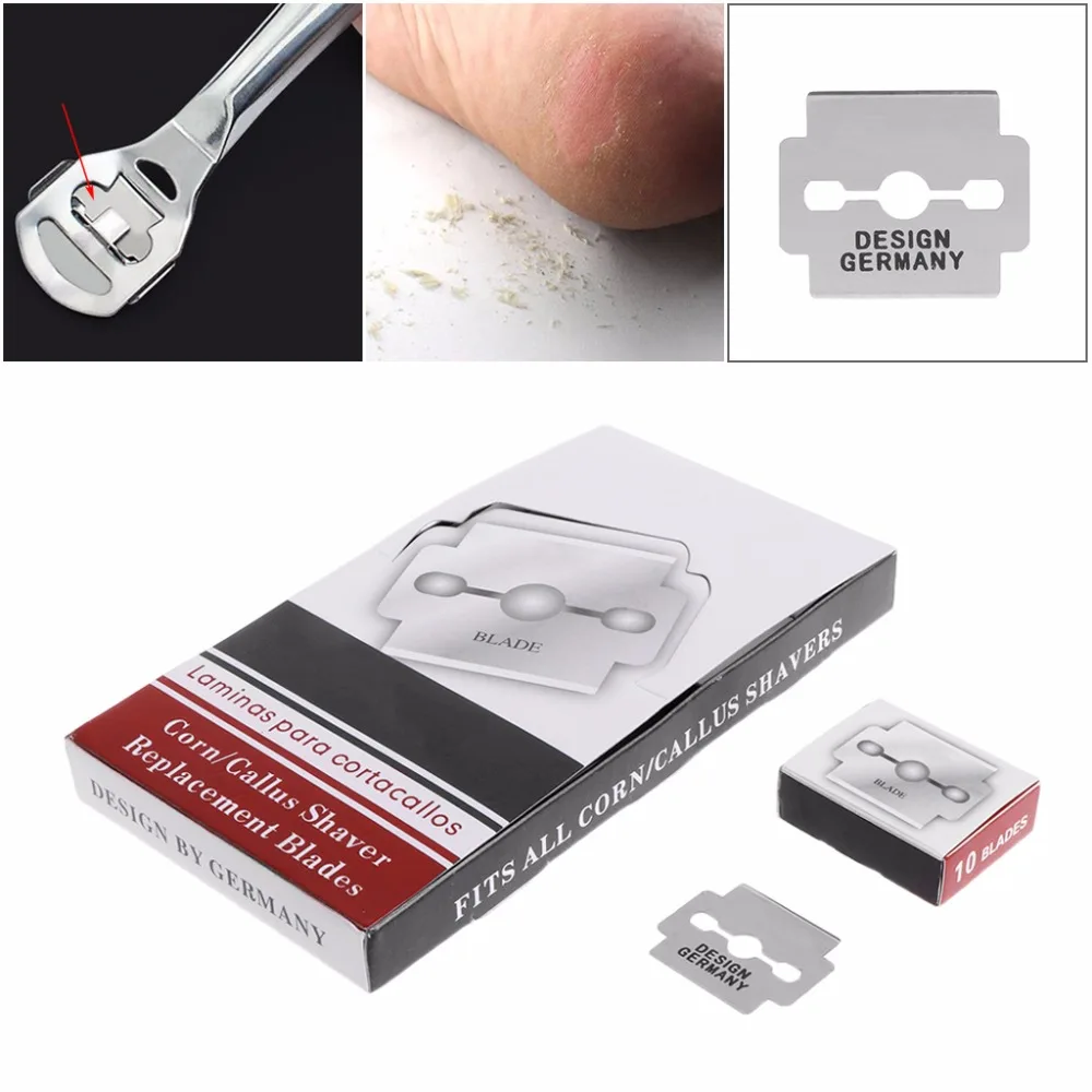 

100Pcs Silver Carbon Steel Replacement Blades For Hard Skin Remover Hand Foot File Foot Care Pedicure Machine