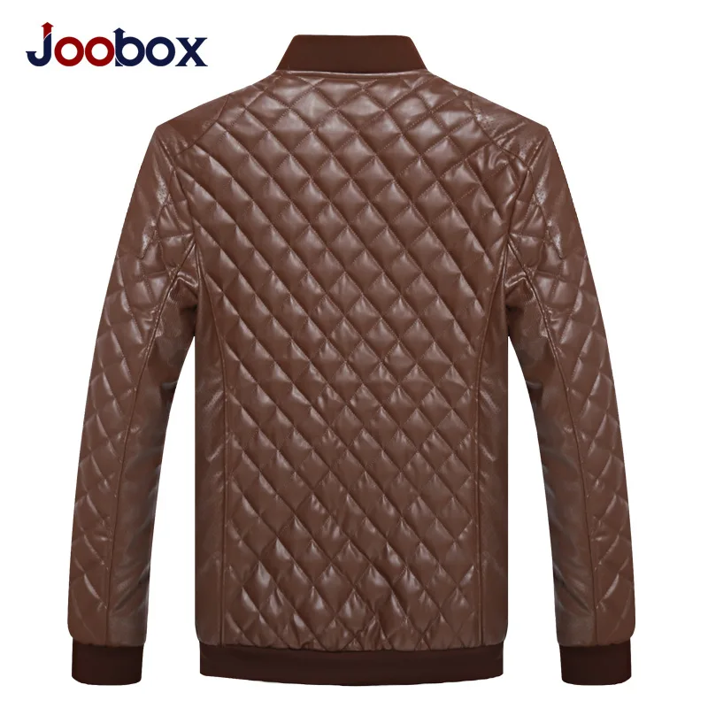 JOOBOX роскошная мужская куртка из искусственной кожи парка со стоячим воротником