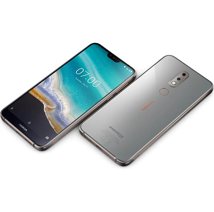 Nokia 7,1,, Android, мобильный телефон, четыре ядра, 4G LTE, 5,84 '', 4 Гб ram, 64 ГБ rom, две sim-карты, две тыловые камеры, отпечаток пальца, NFC