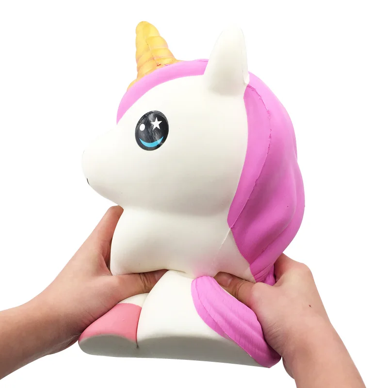 Мягкий PU Jumbo Big 30 см Kawaii Unicorn мягкое игрушки для детей и взрослых снимает стресс беспокойство украшение для дома