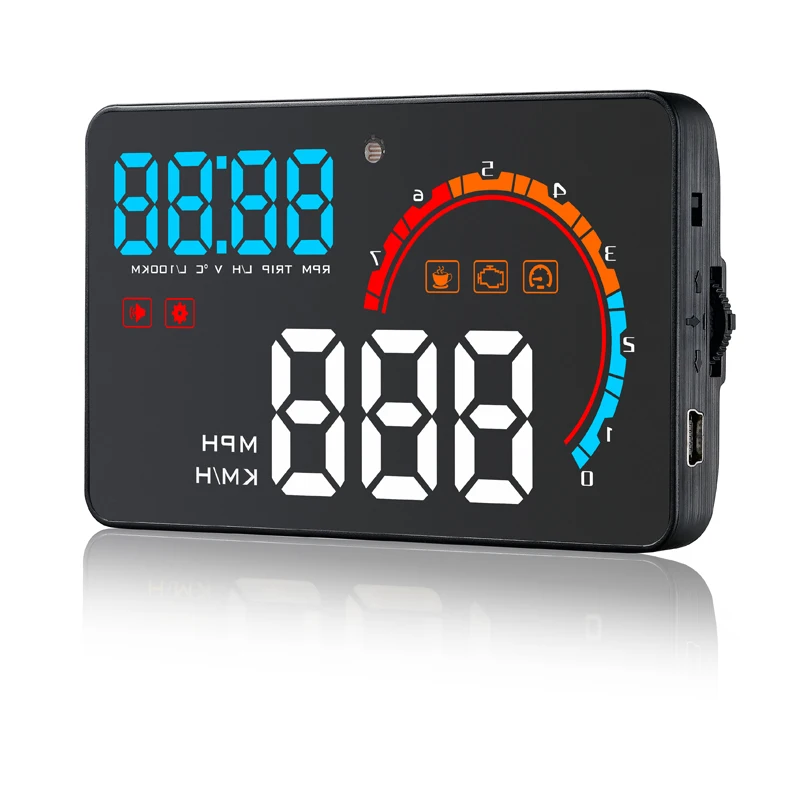 Светодиодный проектор D2000 для автомобилей с проектором лобового стекла OBD2