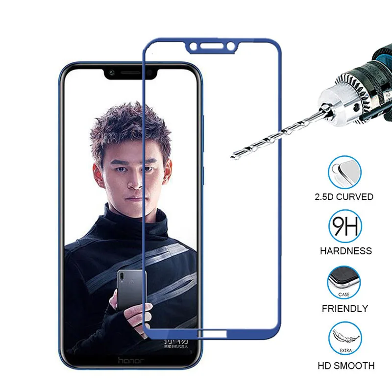 Защитное стекло для Huawei Honor Play закаленное 6 3 дюйма с полным покрытием Защитная