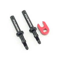 fouriers cnc alloy tubeless presta valve extension extender with nut 40mm 60mm removable valves