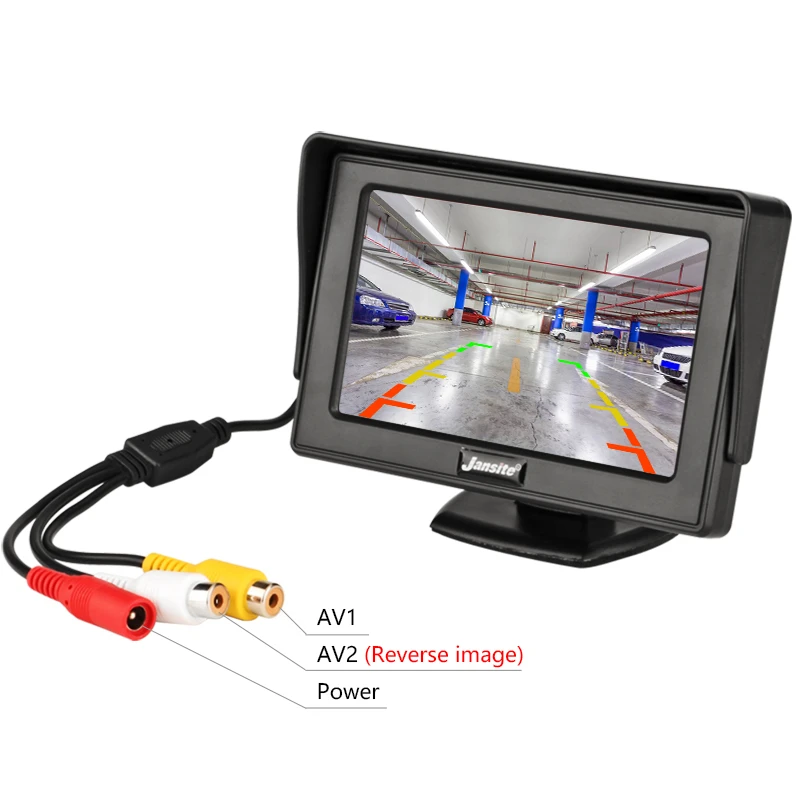 Автомобильный монитор 4 3 &quotэкран для заднего вида камера TFT ЖК дисплей HD цифровой