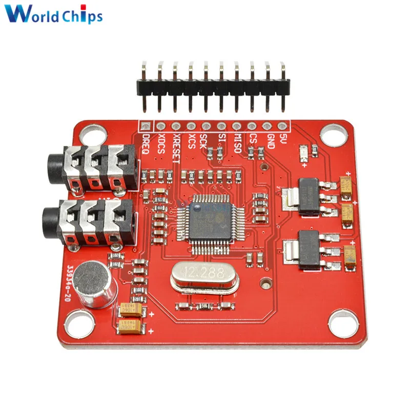 Модуль MP3 VS1053 VS1053B для Arduino UNO разделочная плата со слотом sd карты Ogg запись в
