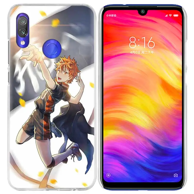 04 Чехол Haikyuu Hinata для Xiao mi Red mi Note 7 8T 6 6A Pro S2 5 5A 4X mi A1 A2 9 Note10 8 lite Play F1 жесткий чехол для телефона с рисунком аниме - Цвет: 04