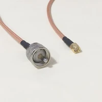 high quality low attenuation uhf male plug switch sma male pigtail cable rg142 50cm 20 adapter