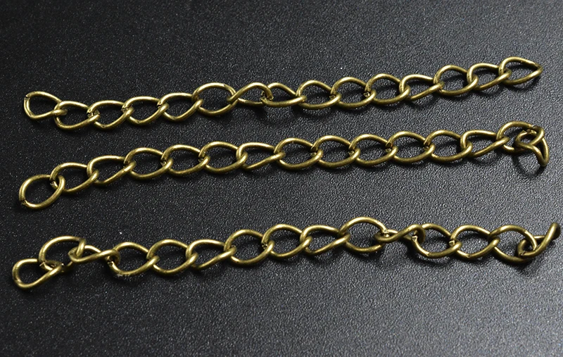 

FLTMRH 40pcs/lot Mix Extended&Extension Jewelry Chains/Tail Extender For Jewelry Necklace/Bracelet DIY necklace & Bracelets
