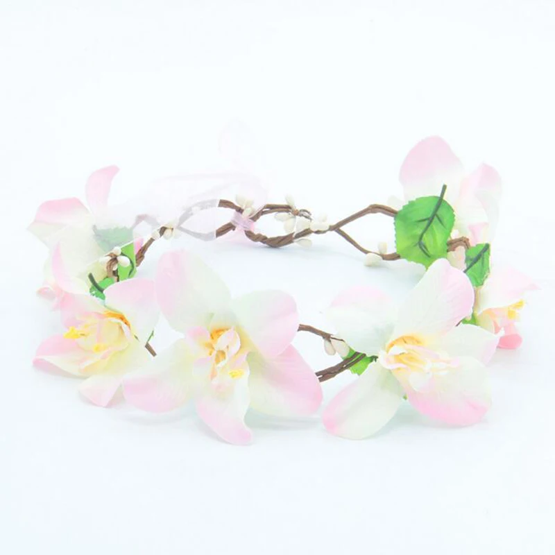 5 шт./лот венок из ткани с цветами лилии аксессуары для волос искусственный