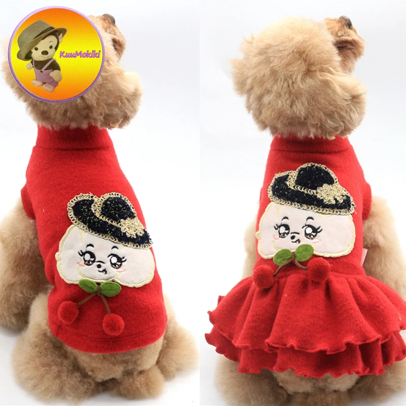 Собака пару костюм животное платья Одежда для собак одежда на Рождество Pet юбка