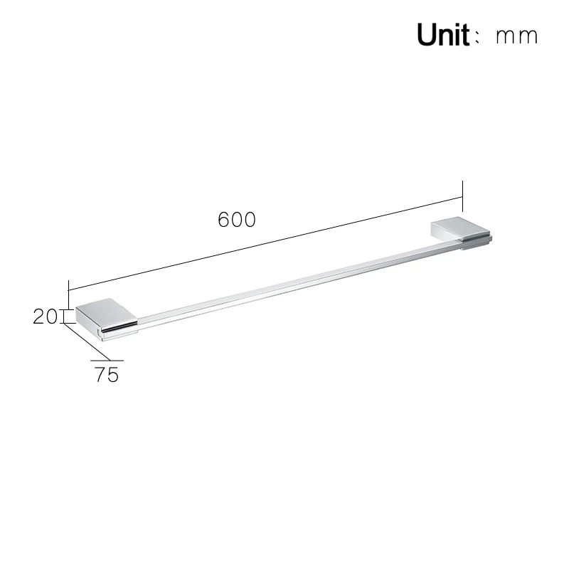 Зеркальная полированная стойка для полотенец из нержавеющей стали SUS 304