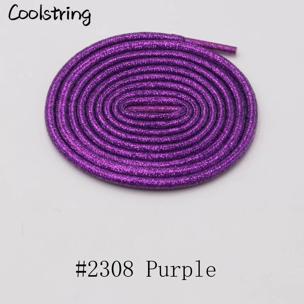 Coolstring однотонные закругленные металлические шнурки блестящие шнурки мигающие Блестящие модные латчеты перламутровые для спорта холст