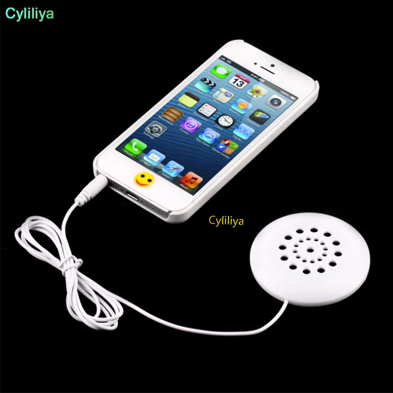 DHL 200 шт. Белая Мини-Подушка 3 5 мм динамик для MP3 MP4 плеера iPhone iPod CD радио |