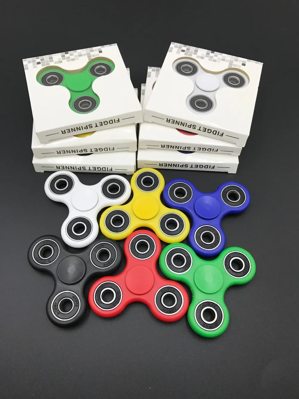 Tri блесны Непоседа пластиковые EDC руки Spinner игрушка для аутизма и СДВГ анти стресс
