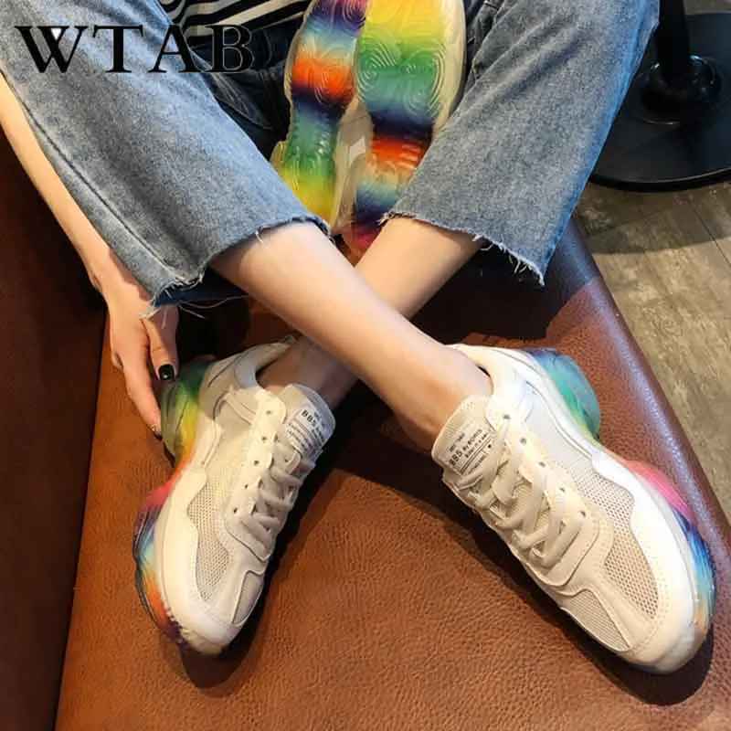 Кроссовки WTAB lucency Женские с фланцем повседневная сетчатая летняя обувь