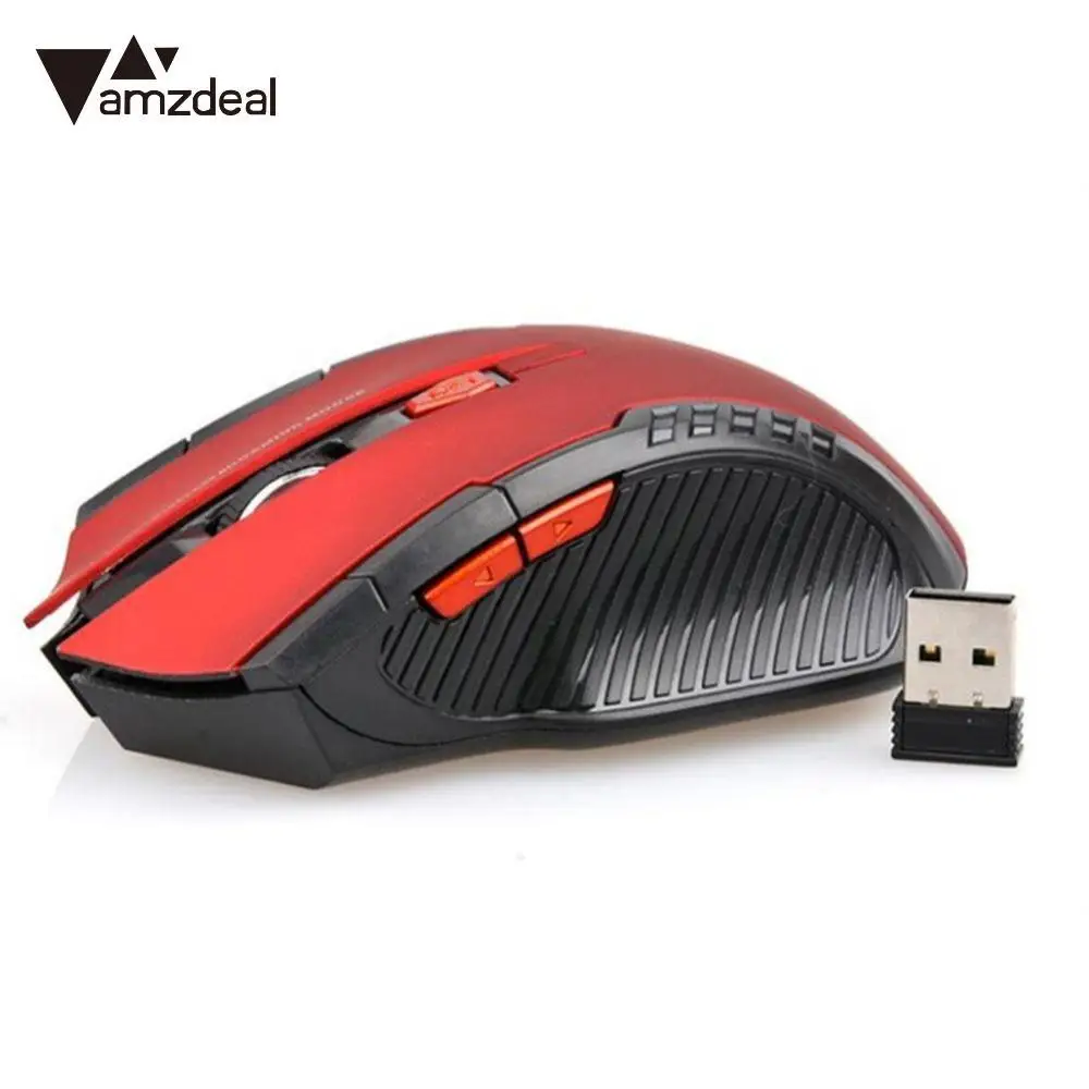 Amzdeal 3 цвета Оптический 2.4 ГГц мини Портативный Беспроводной оптическая Мышь Мыши