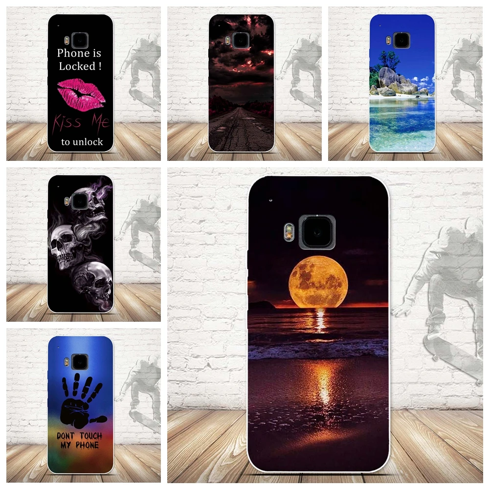 Для HTC One Hima M9 резиновый мягкий чехол из ТПУ с мультяшным рисунком животных для