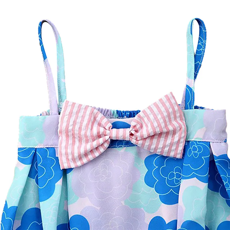 

New Baby Newborn Girls Strap Flower Print Jumpsuit Sleeveless Romper Infant Casual Bodysuit Outfits Baby Girl Clothes
