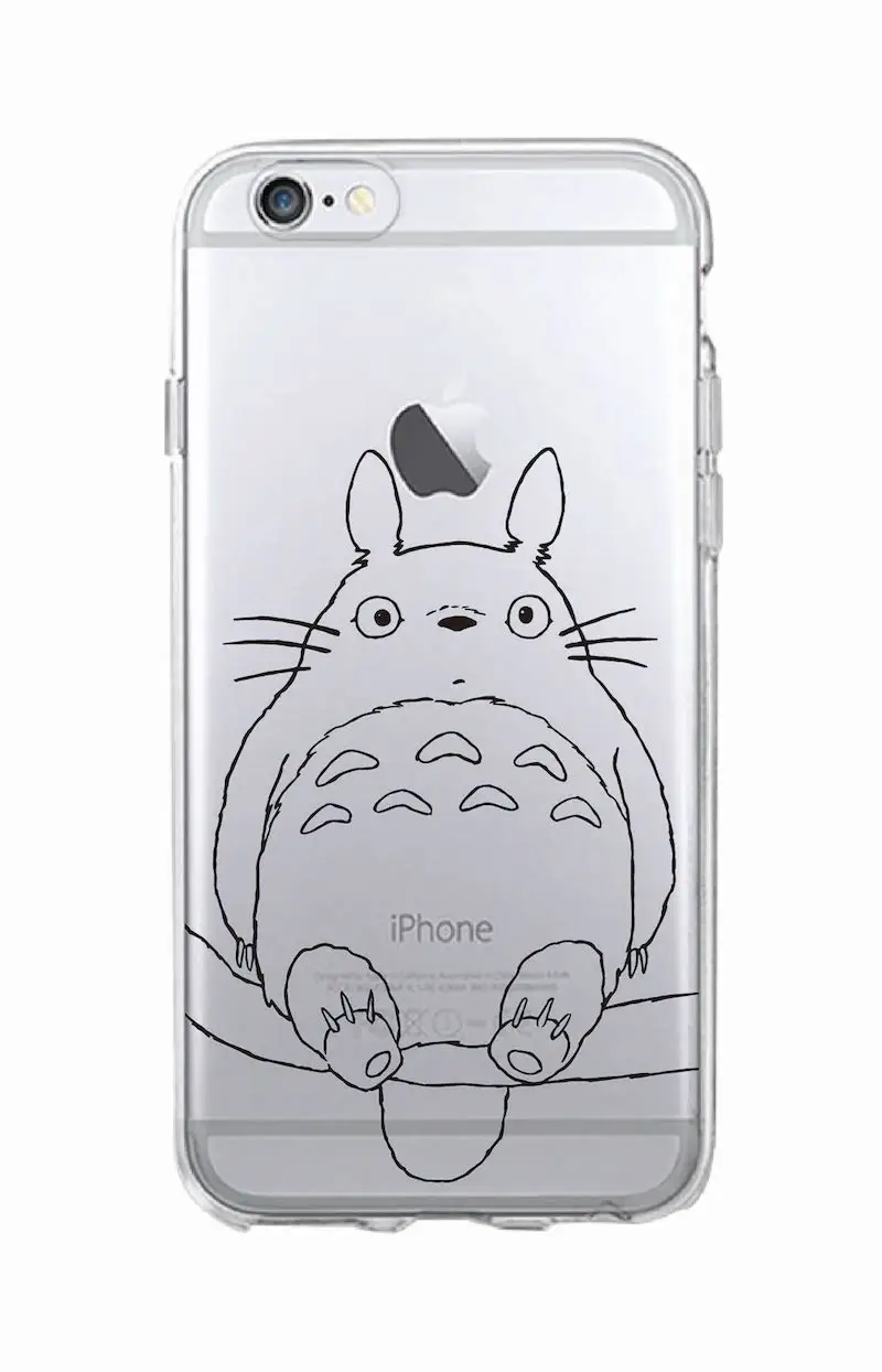 cute totoro spirited away ghibli miyazaki anime kaonashi soft clear phone case for iphone 13 12 11 pro max mini 7 8plus se xs free global shipping