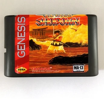 Высококачественный 16 битный игровой картридж Sega MD для системы Megadrive Genesis Samurai