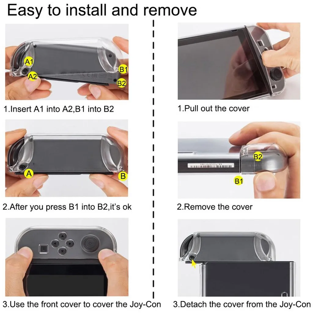 Прозрачная задняя Сумка, защитный чехол, чехол для nintendo Switch NS, чехол s, чехол для nintendo Switch Console, Ультратонкий Кристалл 606#2