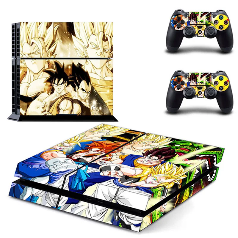 Для PS4 Dragon Ball для игровой станции 4 консоли с 2 шт. контроллер виниловые наклейки на кожу для ps4 Наклейка Обложка игровые аксессуары