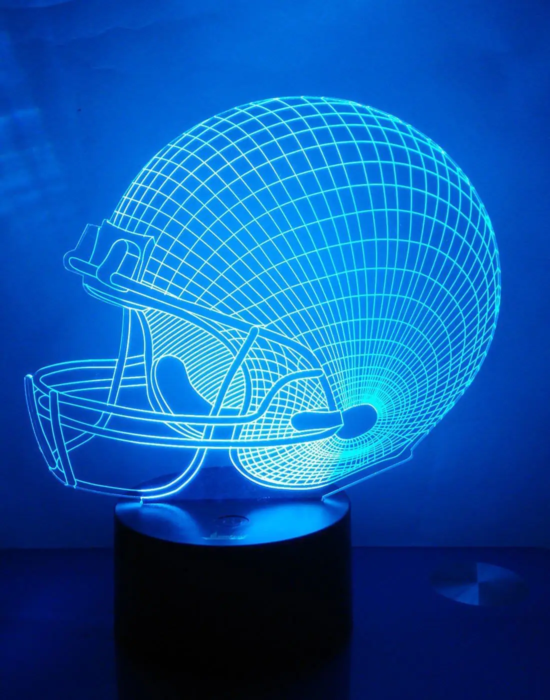 Ночника Ночная Футбол шлем Настольная лампа с 7 цветов 3D Glow светодиодные лампы Home