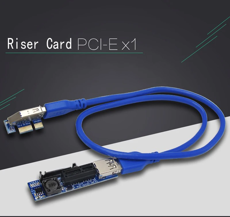 Новый PCI E Express 1X к расширитель адаптер переходная карта USB 3 0 кабель SATA питание для