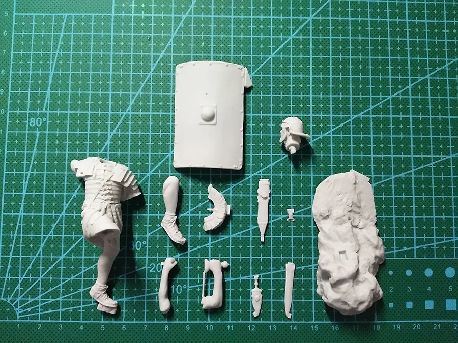 Неокрашенный набор 1/24 Roman Optio, 1st century 75 мм рисунок, старинная фигура, комплект из смолы