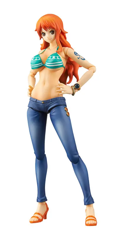 Японское аниме ONE PIECE Оригинальные фигурки героев MegaHouse (MH) переменные экшн Nami|variable