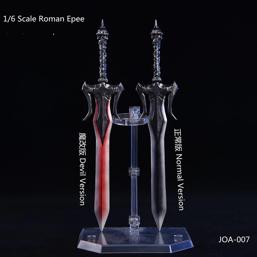 Normal/Devil Version Weapon Model 1/6 Soldier Figure Scene Accessories ABS Roman Epee with 2 Tool Holders for 12'' Action | Игрушки и