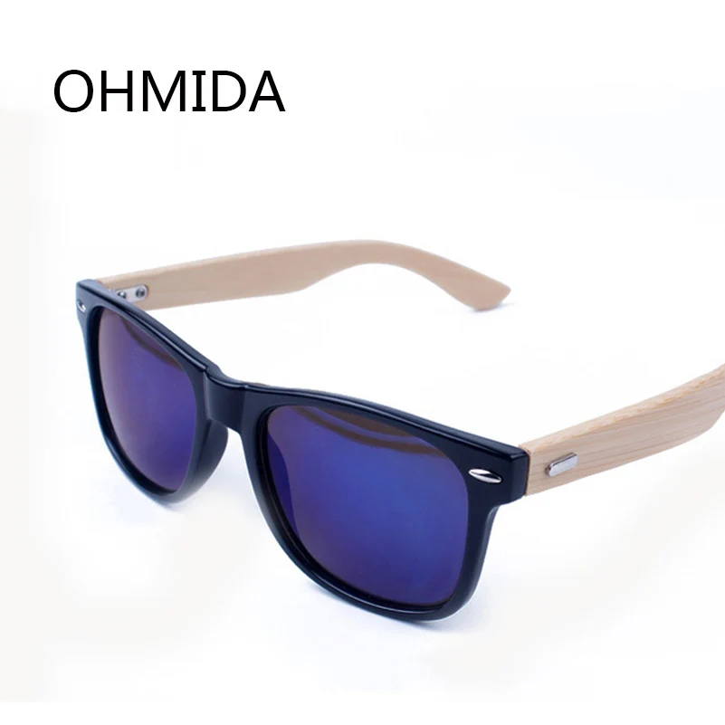 OHMIDA новые бамбуковые солнцезащитные очки мужские деревянные Солнцезащитные